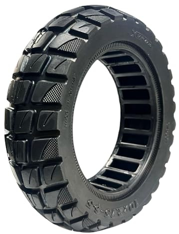 Size 10x2.75~70/65-6.5 Airless Solid Scooter Tire – Never Flat, Non-Puncture Tubeless Replacement forEMove Cruiser, Evercross H5, Iscooter Ix3, Hiboy Titan and More