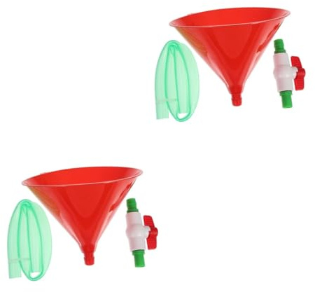 Cabilock 2sets Beer Funnel Valves Plastic Beer Funnel Tube for Drinking Games Party Supplies for Parties and Social Gatherings