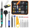 Soldering Iron Kit, 15 in 1 Soldering Iron Gun with Solder, 80W Adjustable Temperature 200-450°C Welding Tool, Soldering Tip, Desoldering Pump, Tin Wire Tube, Soldering Stand Iron, Tweezers, Tool Case