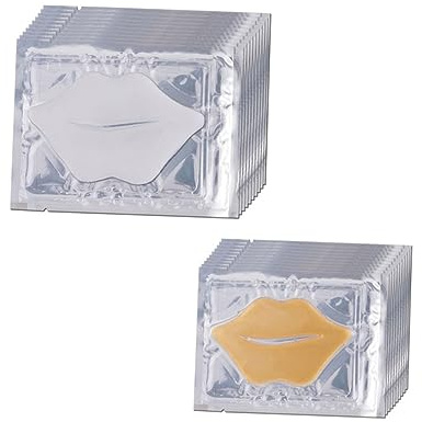 BESTYASH 20 Stück Feuchtigkeitsspendende Lippenpflegemasken Kollagen Lippenpads mit Anti Aging Effekt für Glatte Lippenhaut Tägliche Lippenpflege