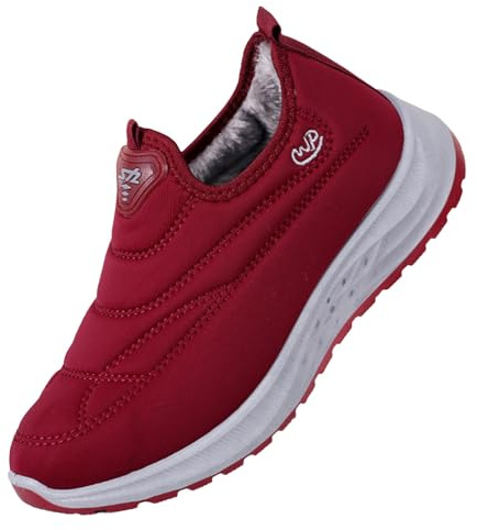 Générique Basket Confortables Femme Antidérapante Et Chaude - Chaussures De | Sneakers Coton Basquettes sans Lacets Chaussure Décontractée baskets À Enfiler Sneaker De Marche Basquette