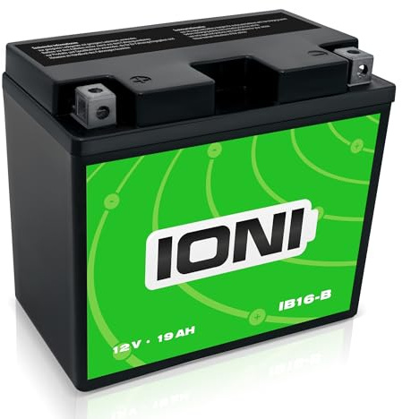 Batteria IONI IB16-B 12V 19Ah AGM compatibile con la batteria moto YB16-B sigillata/senza manutenzione