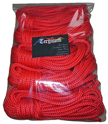 Bond Ages eile máxima de Set profesional 5 x 8 m Rojo suave resistente cuerda Bondage Cuerpo Bondage Bondage Bondage accesorio de 40 m