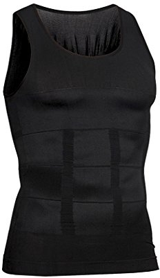 VENI MASEE Men es Body Shaper Schlankheits Weste, Männer elastische Formung Weste thermische Kompression Basisschicht schlank Kompression Muskel-Tank Shapewear