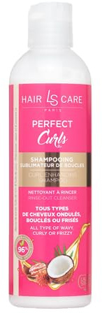 LAURA SIM'S - Shampooing Sublimateur Boucles Ultra-nourrissant - Huile de Ricin, Coco et Beurre de Karité - Perfect Curls - Activateur de Boucles - pour Cheveux Bouclés Frisés Crépus - 250 ml