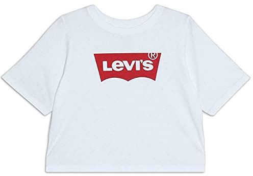Levi's Kids LVG LIGHT BRIGHT CROPPED TOPP flicka 2–8 år, Vit, 8 År