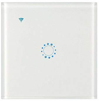 Smart Light Switch, Smart Home WiFi Wireless Panel Touch Wall Light Remote Control Switch Works with Alexa and Google Home, APP Remote Control (White 1 Gang)