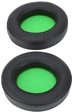 Almohadillas para Auriculares, 1 par de Almohadillas para los Oídos de los Auriculares, Reemplazo de Cojín de Esponja de PU, para Razer Kraken Pro V2 7.1 V2, Accesorios para (Verde)