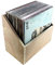 MC DAISON MOBILE ESPOSITORE INCLINATO scaffale arredamento per 35-45 dischi LP vinile 33 giri (diam.30cm) in legno multistrato