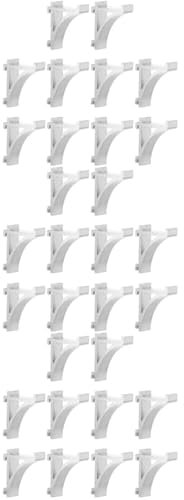 OSALADI 30pcs Aluminum Freezer Shelf Clip for Refrigerator Cooler Shelf Brace Clips Installation Easy