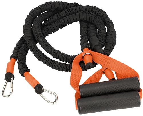 Belle Vous 2X Widerstandsbänder mit Griffen - Fitnessband für Krafttraining - Widerstandsband für Yoga und Pilates - Für Männer und Frauen - Trainingsbänder - Gummibänder Sport