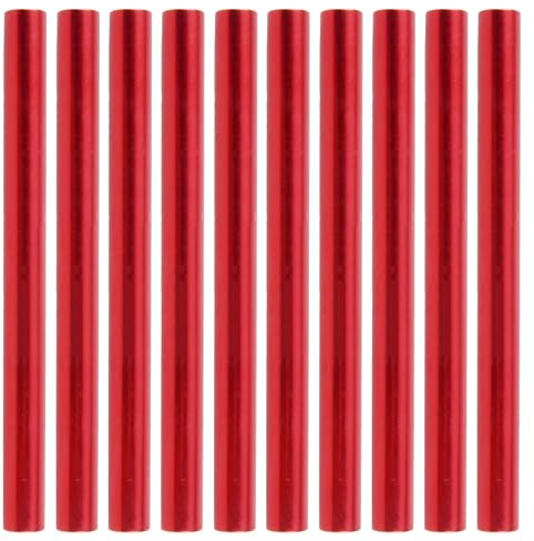 TRIWONDER Zeltstange Reparatur Set, Aluminium Zeltgestänge Reparaturset für Durchmesser 7.9mm - 8.5mm Zeltstange (Rot - 10 Stück, 11mm)