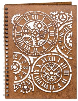 Terminkalender A5 personalisiert DIN Lemn - Mecanism de ceas circular