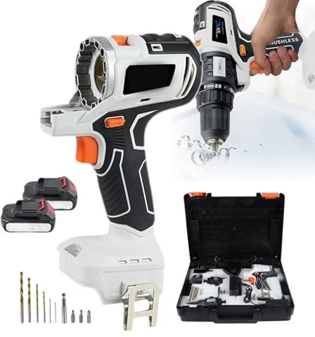 Trapano Avvitatore A Batteria, Kit Combinato Di Utensili Per La Lavorazione Del Legno 10 In 1, Utensile Elettrico Portatile Senza Spazzole, Trapano A Mano Senza Fili