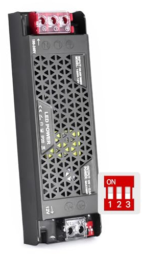 BRIMETI LED Trafo 230V Auf 12V 150W Dimmbar Transformator 12.5A Extra Dünn Netzteil Spannung Treiber Driver Schaltnetzteil Dimmbar Trafo Konstantspannung Niederspannungs für LED Streifen Lampe