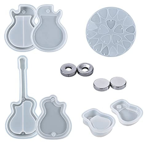 Vassoio in resina per chitarra, in silicone resistente, facile da smontare, ideale per lavori di bricolage, gioielli e piatti decorativi
