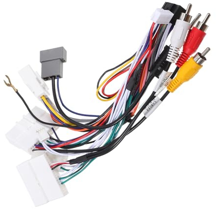 Angoily Cablaggio Per Autoradio e Kit Cablaggio Stereo Per Auto, Alimentazione Stabile e Compatibile Navigatori a Schermo Grande, Installazione Plug-and-play Per Impianti Audio Veicolari