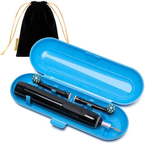 meilinkeji Elektrische Zahnbürstenetui für Oral B/Oral-B Pro/iO/Philips Sonicare/Demita/Bitvae und die meisten elektrischen Zahnbürsten, inklusive 1 Ladegerätetasche