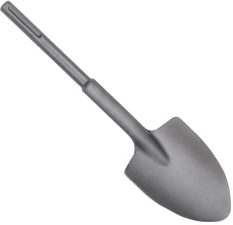 Phyxlyn 18-Inch SDS Max Steel Clay Spade, Ideal for Concrete Demolition, Jack Hammer Bit, Trenching and Digging Shovel Bit for Clay, Gravel, Frozen Soil, Concrete, 40Cr Alloy Steel