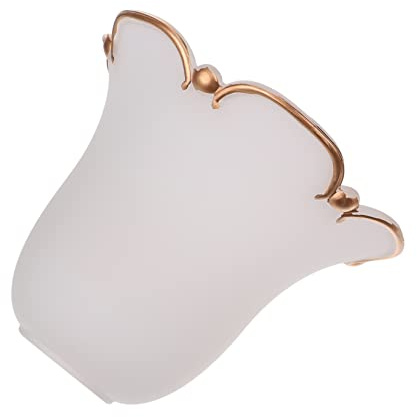 Ipetboom Abat-jour Facile à Utiliser Crée une Ambiance Chaleureuse en Verre pour Lampe de Plafond et Lampe de Bureau Chambre ou Salon