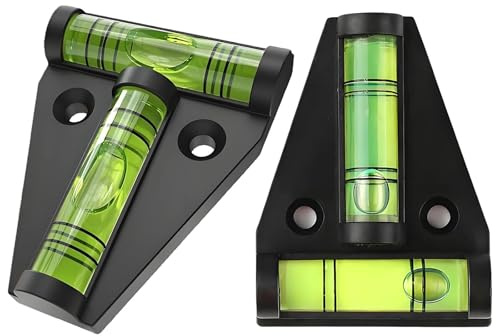 Liten nivå, 2 st magnetiska minivattenpass, korsvattenpass, husbilstillbehör, hållbara och okrossbara husbilstillbehör