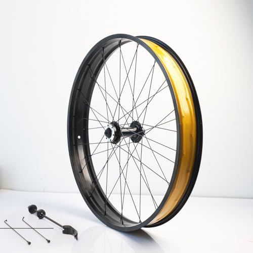 QUYCOIU Snow Bike Front Wheel 20/26X4,0 E-bike Aluminum Alloy 36H 6 Bolts Disc Brake Quick Release 9x135mm Hub Very Suitable For Beach Fat Bicycles Wheel(26in)