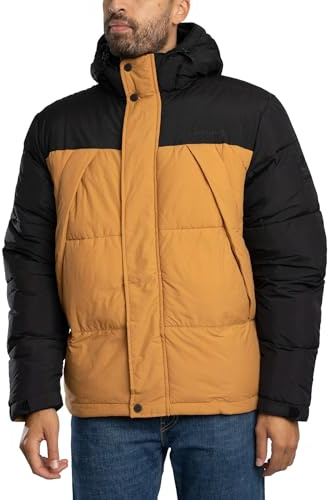 Timberland Uomo Giacca Imbottita Idrorepellente Resistente, Black/Yellow, M