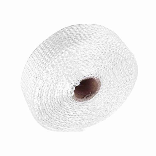 Haofy Ruban Isolant pour Voiture de 5 M, Résistance aux Hautes Températures, Résistance aux Chocs Thermiques, Ruban Thermique avec 4 Attaches de Câble en Acier Inoxydable, pour Protéger le Tuyau