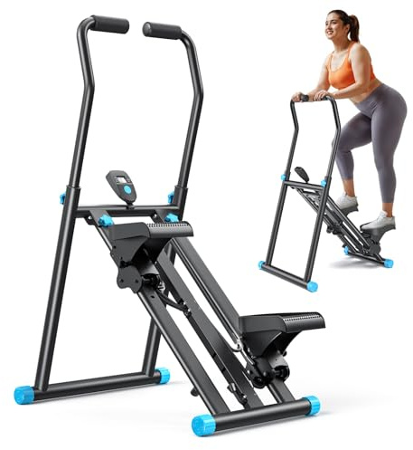 MERACH 2026 Stair Stepper Pro, Stairmaster pour la Maison avec 3 Niveaux de résistance réglables, Machine d'escalade Verticale Pliable avec Guidon réglable pour la Maison, Le Bureau, Appareil de