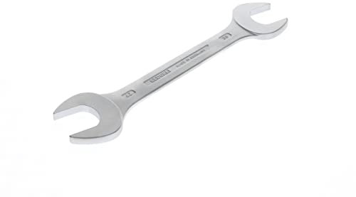 GEDORE Doppelmaulschlüssel 38 x 42 mm, Hochwertiger Vanadium-Stahl, Blendfreie Optik, Nach DIN 3110, Silber
