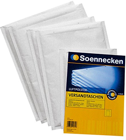 SOE Luftkuddväska 2273 g D vit Kt = 5 st invändigt: 18 x 26,5 cm