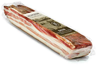 Pancetta Affumicata Bacon Salumi Pasini® | Vakuumförpackad skiva| 250 gr | 100% Italienskt Rökt Bacon | Gluten- och laktosfri