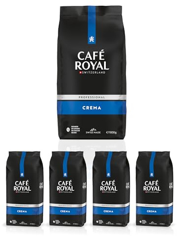 Café en grains Crema certifié Rainforest 4x1 kg - Café Royal Pro