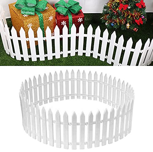 20 Arbres De Noël Blanc Palissade Arbre De Noël Maison Jardin Décoration De Fête De Mariage Miniature Jardin Clôture Herbe Pelouse Bord