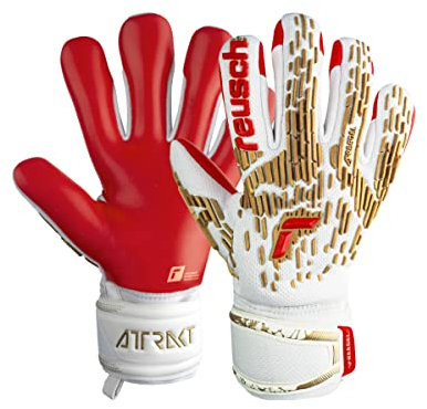 Reusch Attrakt Freegel Silver Junior Guanti da portiere taglia 5.5 bianco/oro