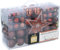 Giftsome 101 Bolas de Navidad - Adornos Navideños Bronce - Decoración Navidad Plástico - Ø3/4/6 CM - para Uso Interior y Exterior - Mate, Brillante, Reluciente y Abierto