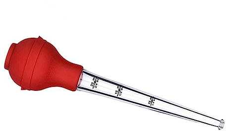 ABOOFAN Silicone Seasoning Pump for Kitchen Oil Dropper Turkey Baster Drip Oil Seasoning Tube Barbecue Tools for Cooking Random Style