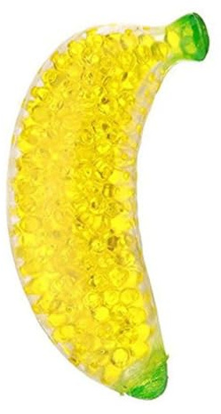 AwnsIMfreien Dehnbare Banane, Obst-Squeeze-Stressball, Wasserperlen, dehnbarer Ball, sensorisches Spielzeug, Partygeschenke für Kinder und Erwachsene, Aprilscherz, Banane, Obst-Stressbälle
