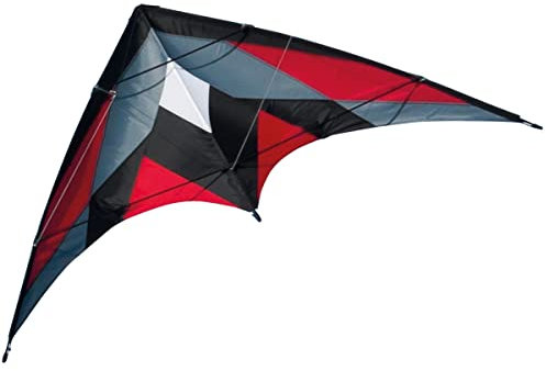 CIM Lenkdrachen - Katana Red Musthave - Kite für leichten bis kräftigen Wind - Abmessung: 170x90cm - inkl. Steuerleinen auf Rollen