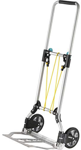 wolfcraft TS 600 Transportsystem 5505000 / Komfortable & klappbare Handkarre für Lasten bis 70 kg/Stabile Sackkarre für Getränkekisten, Blumenkübel, u.v.m.