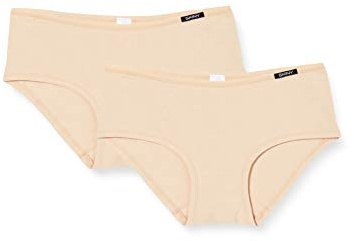 Skiny Advantage Cotton Panty 2er Pack, Slip Donna, Avorio (Skin 9622), 46 (Taglia Produttore: 40)