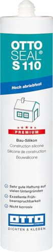 OTTOSEAL S 110 Premium-Bau-Silikon 310ml C29 mahagoni – Hoch abriebfest & schnell beanspruchbar – Für die Verfugung von Glaselementen – Sicher gegen Schimmel