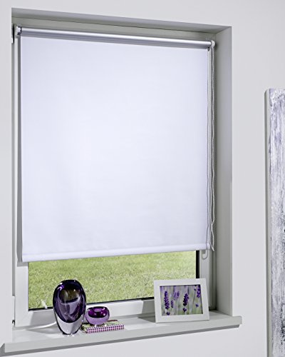DécoProfi Thermorollo für Fenster ohne Bohren 75 x 220 cm I Sonnenschutz Rollo innen für Hitzeschutz mit Klemmträger I Thermo Rollo/Sonnenrollo für Innen