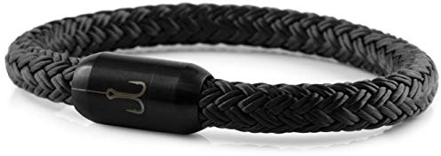 Fischers Fritze Armband Segeltau Torpedomakrele schwarz - Handgemacht im Geschenkkarton I Maritim & Wasserfest (21)