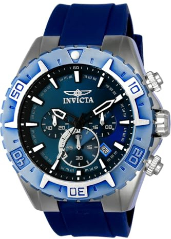 Invicta Aviator rostfrit stål Herrklocka med Kvarts - 49mm