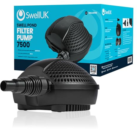 Swell Filter Pumps 7,500LPH | Garden Pond Pump | Filter Pump | 3 Year Guarantee