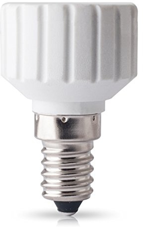 10x E14 auf GU10 Sockel Fassung Adapter LED Lampensockel Lampenfassung 230V für LED Leuchtmittel, Glühbirnen, Halogen Lampen Licht