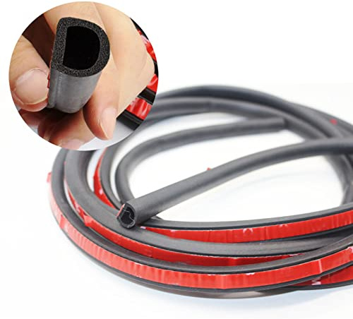 1x 5M Auto Tür Gummidichtung Gummiprofil D-förmig Türdichtung Autotür Kantenschutz Autotürdichtung 14x12mm