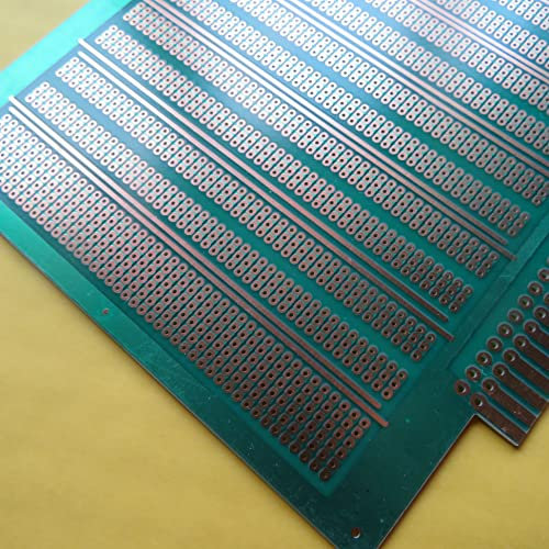 2stk 15x18.6cm 3/6er Joint Hole Fiberglass Punktraster Lochraster Platine Streifenraster DIY Platine Veroboard Stripboard Prototype Paper PCB Leiterplatte KITs Experiment DIY Circuit Board