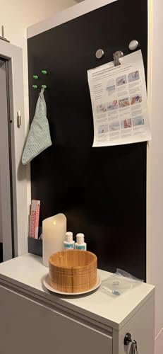 Magnet-Tafel-Folie Farbe: schwarz | 40 Größen | Preis-Leistung Top beschreibbar, abwischbar, magnetisch | Kreide Tafel Magnet Folie (80x60cm)